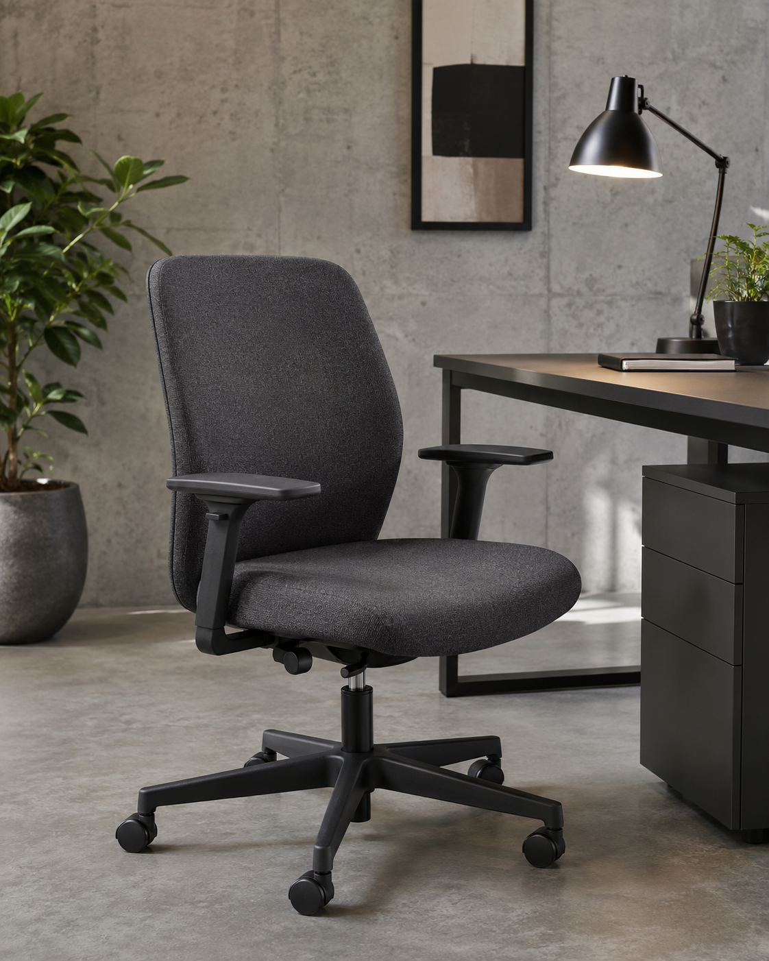 Marlow Charcoal Studio Task Chair